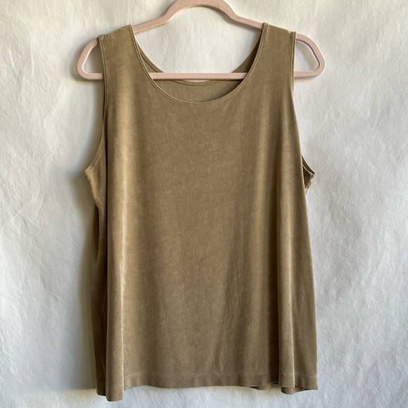 Chico’s tan stretchy tank top, size 3 (XL) - Picture 1 of 6